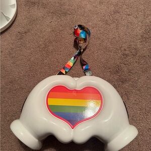 Disney White Heart-Shaped Rainbow Binoculars